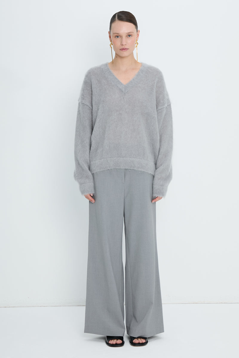 Pullover V neck | Light Grey