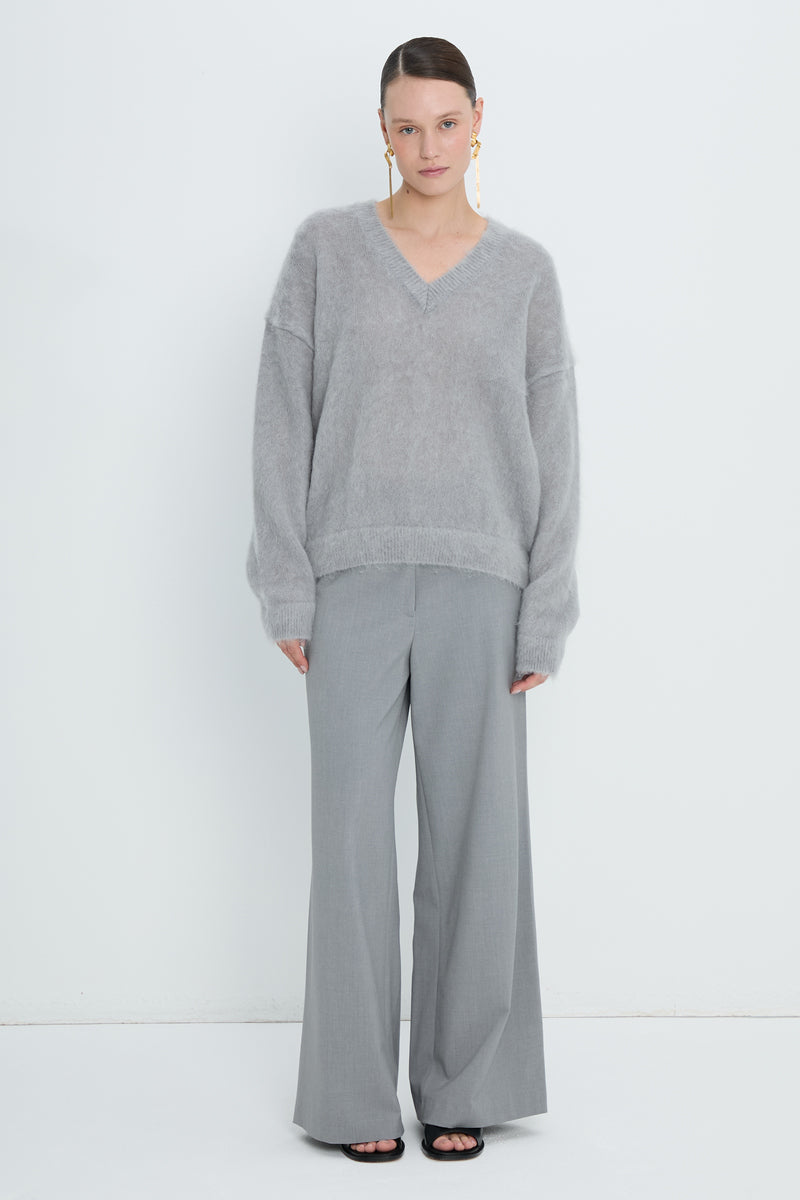 Pullover V neck | Light Grey