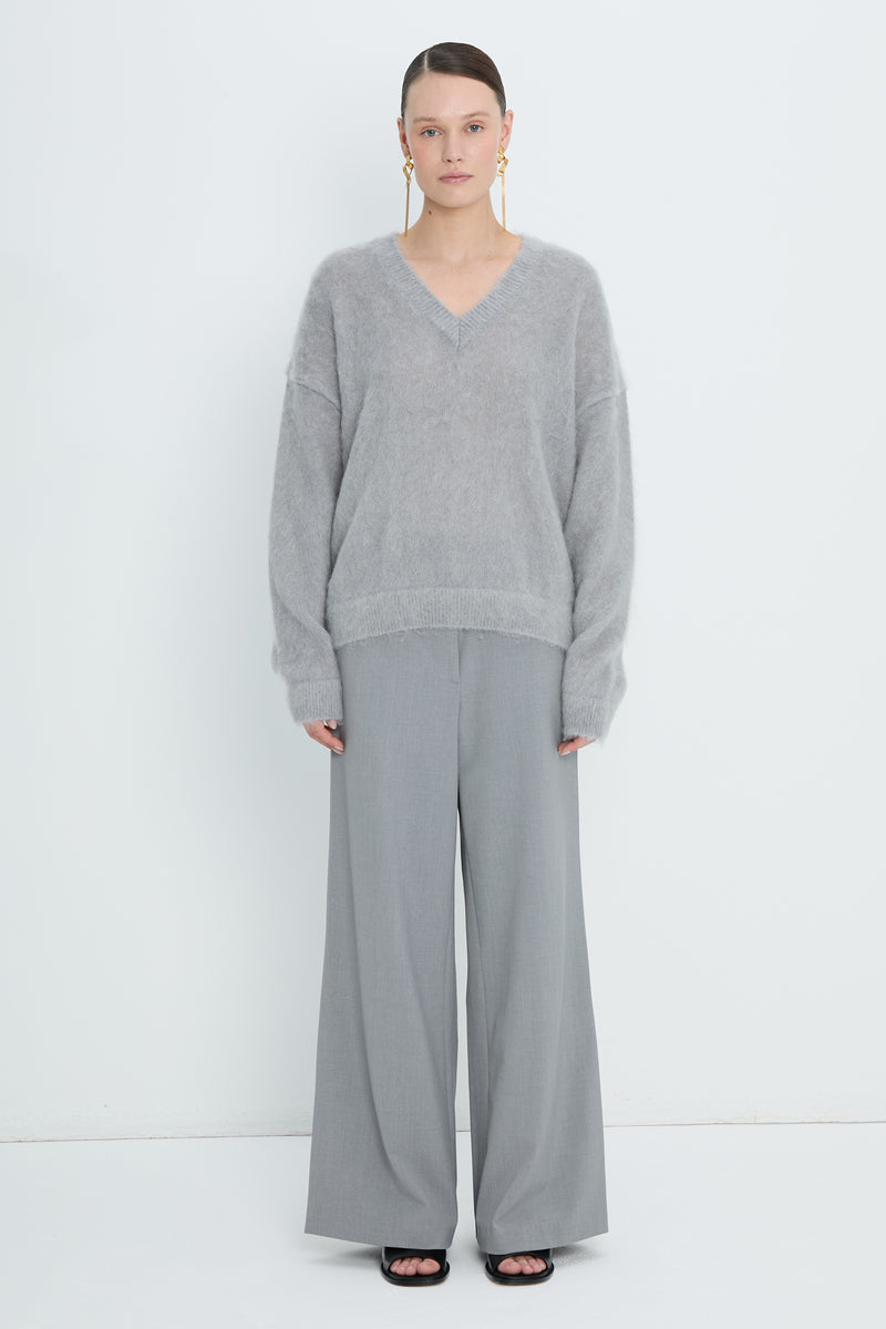 Pullover V neck | Light Grey