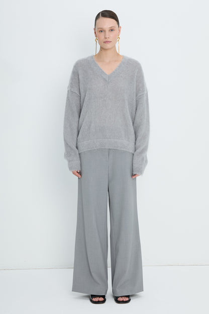 Pullover V neck | Light Grey