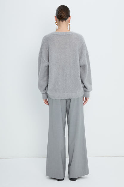 Pullover V neck | Light Grey