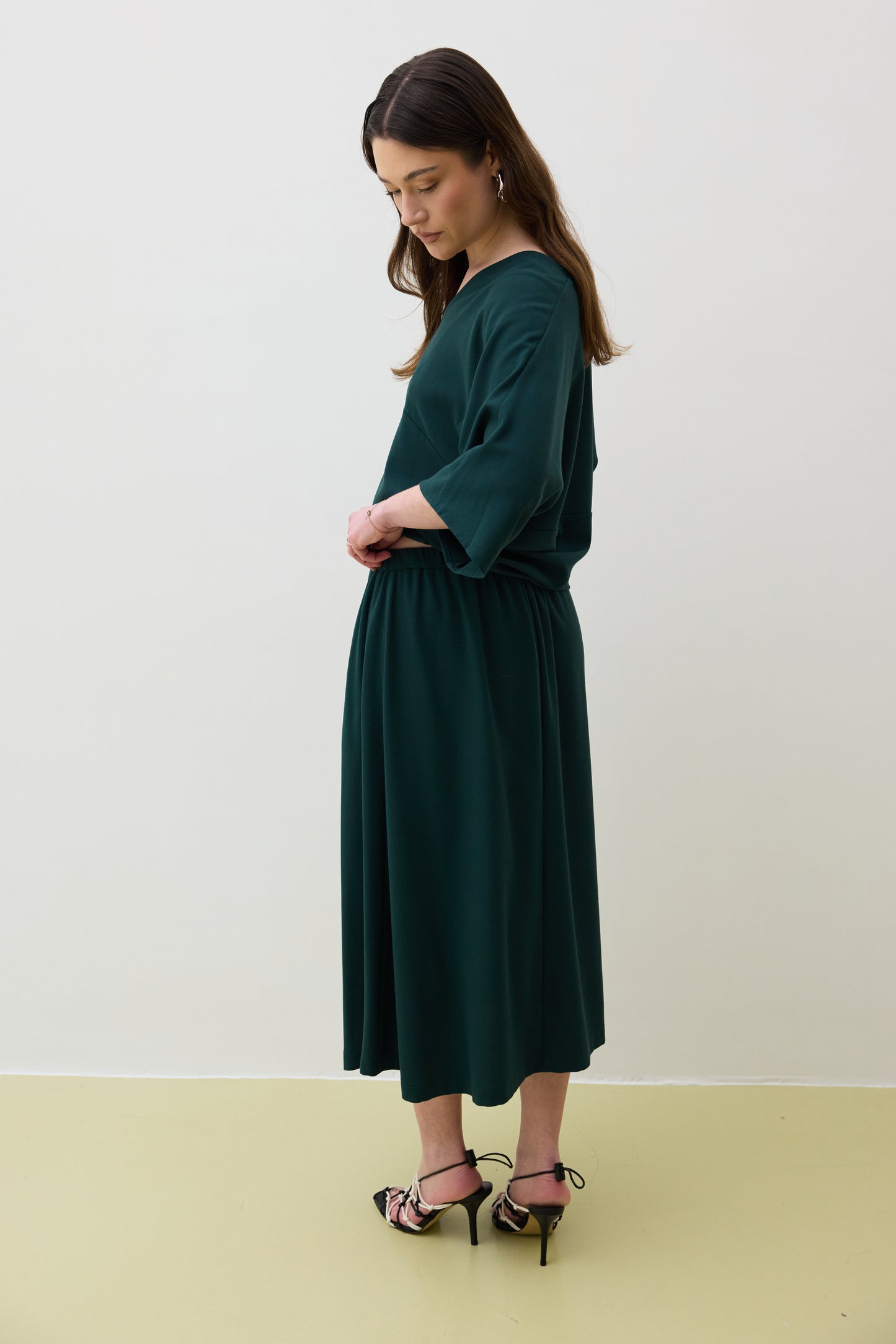 Top 2 V-neck Shirt | Green
