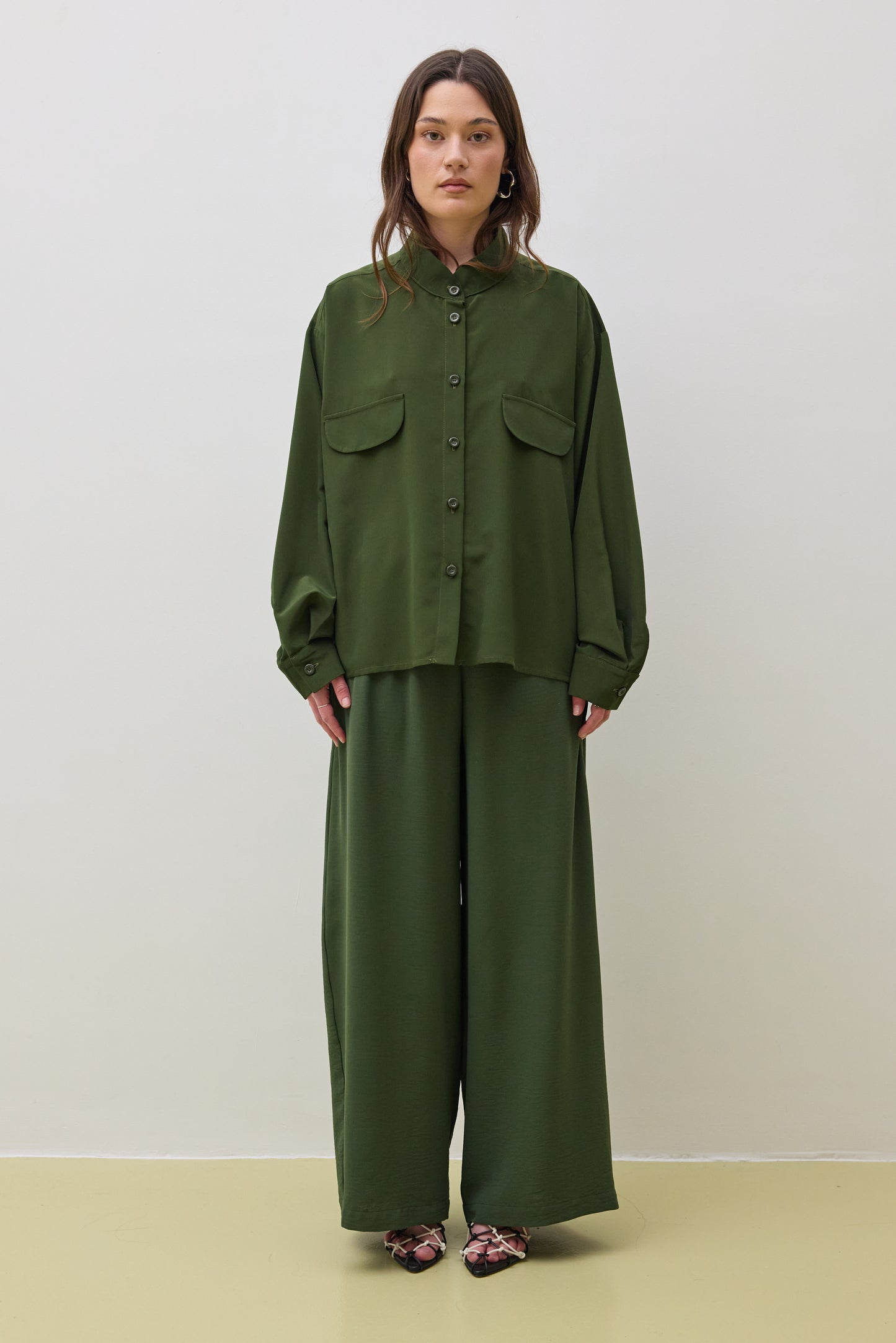 Top 12 Long Sleeved Shirt | Olive