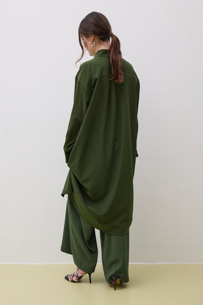 Dress 12 Long Sleeved Dress | Olive