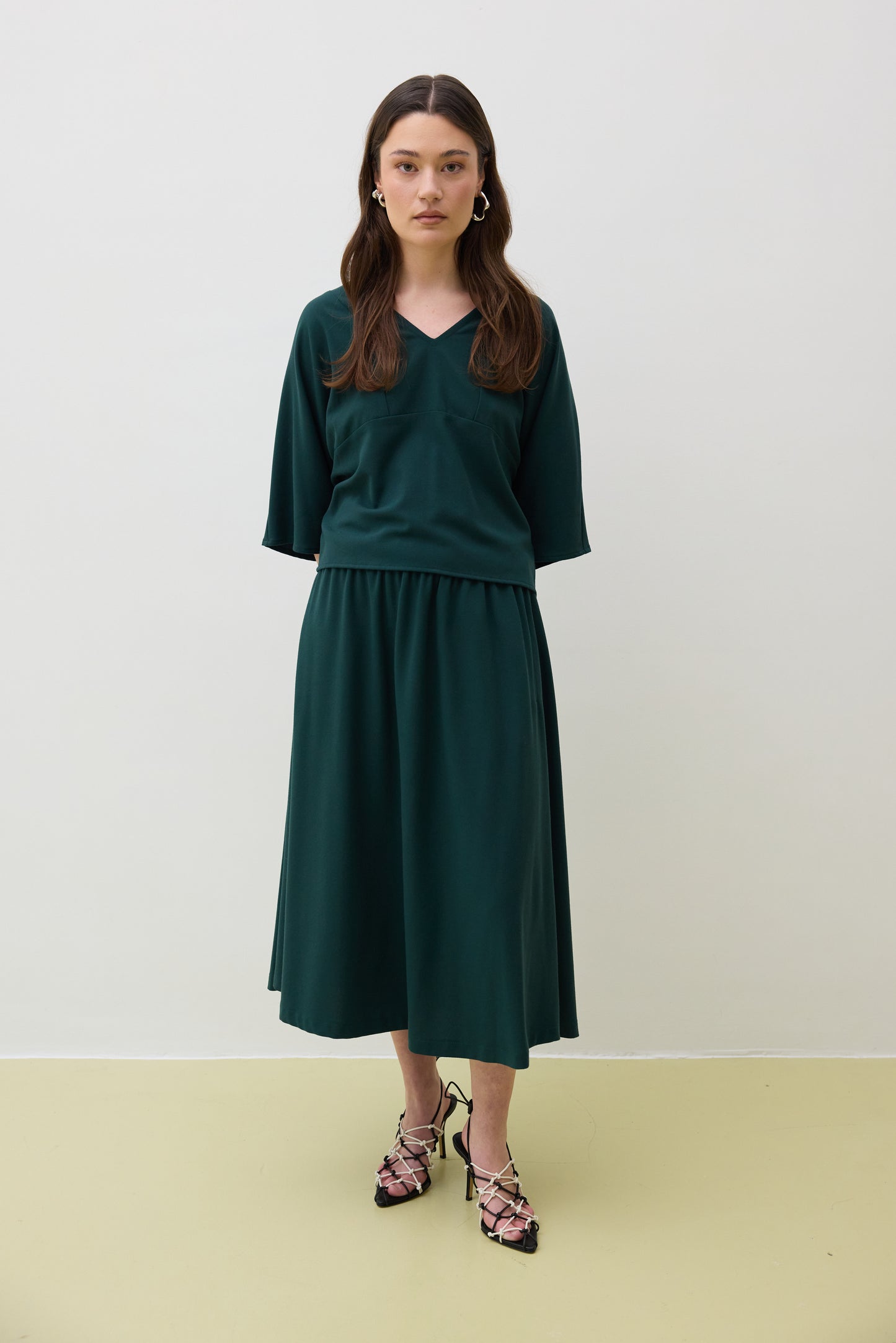 Skirt 1 Medium Length Skirt | Green