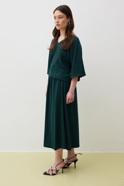 Skirt 1 Medium Length Skirt | Green