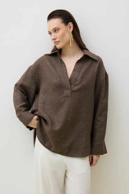 Top 17 Oversized Long Fit | Almond