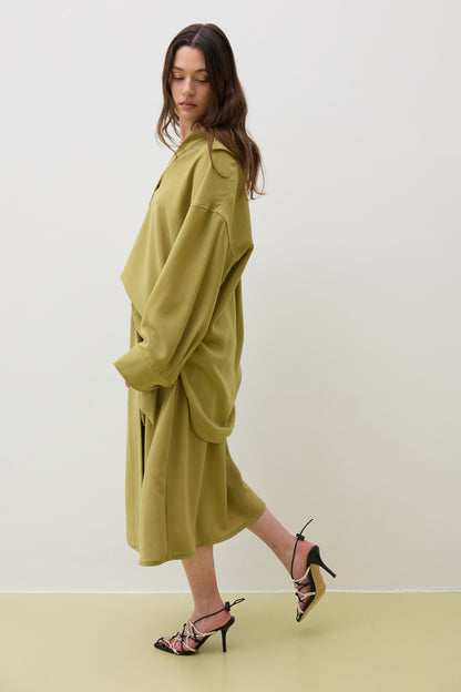 Top 17 Oversized Long Fit | Light Olive