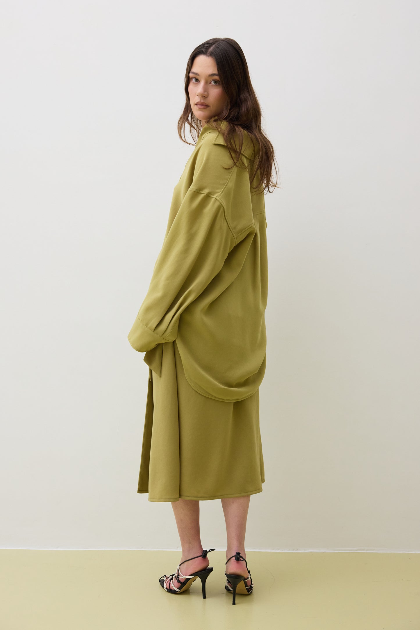 Top 17 Oversized Long Fit | Light Olive