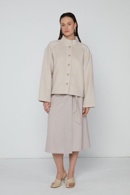 Jacket 3 Short Jacket | Nude