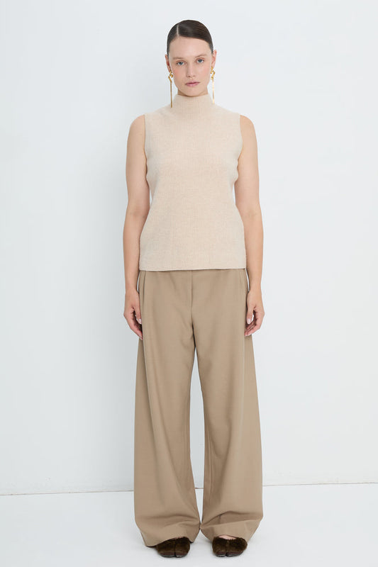 Pants 1 Relaxed Fit Trousers | Light Beige
