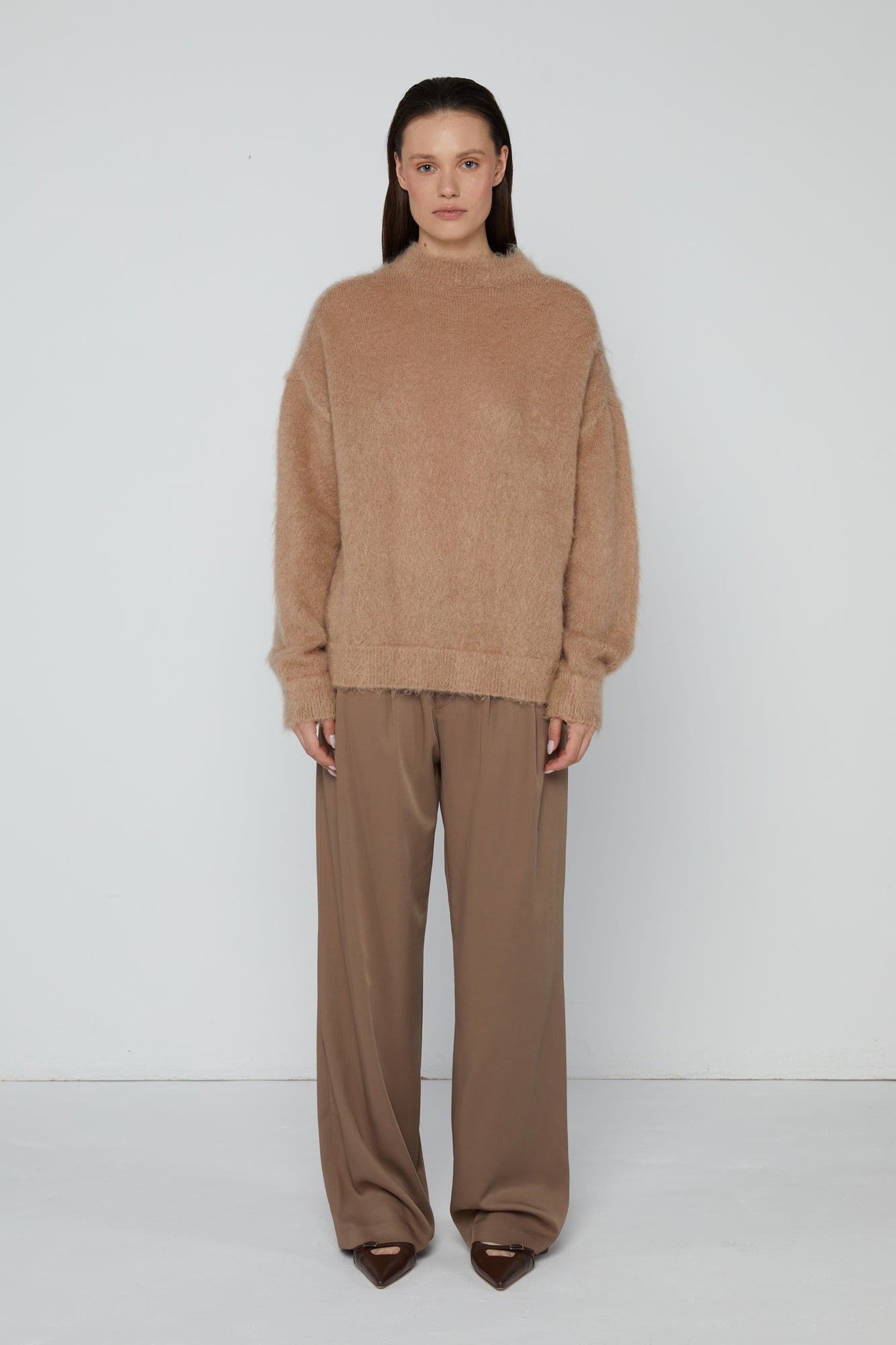 Pants 4 Relaxed Fit Trouwsers | Almond