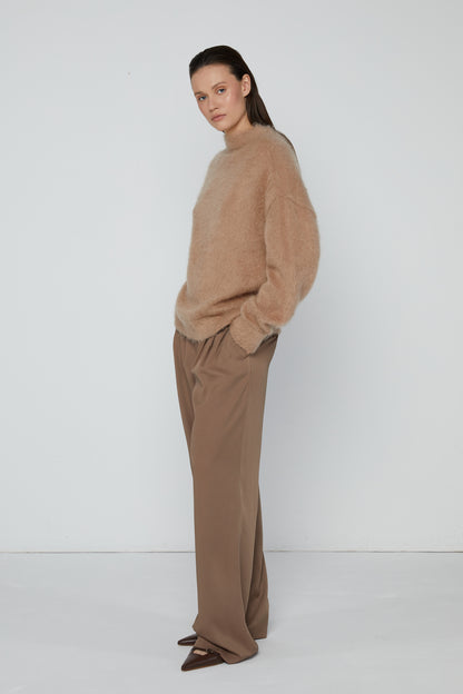 Pants 4 Relaxed Fit Trouwsers | Almond
