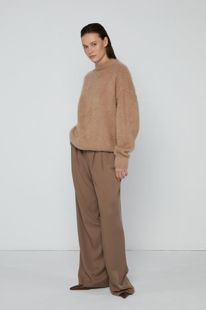 Pants 4 Relaxed Fit Trouwsers | Almond