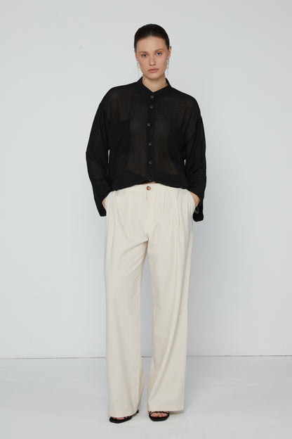 Pants 4 Relaxed Fit Trouwsers | Cream