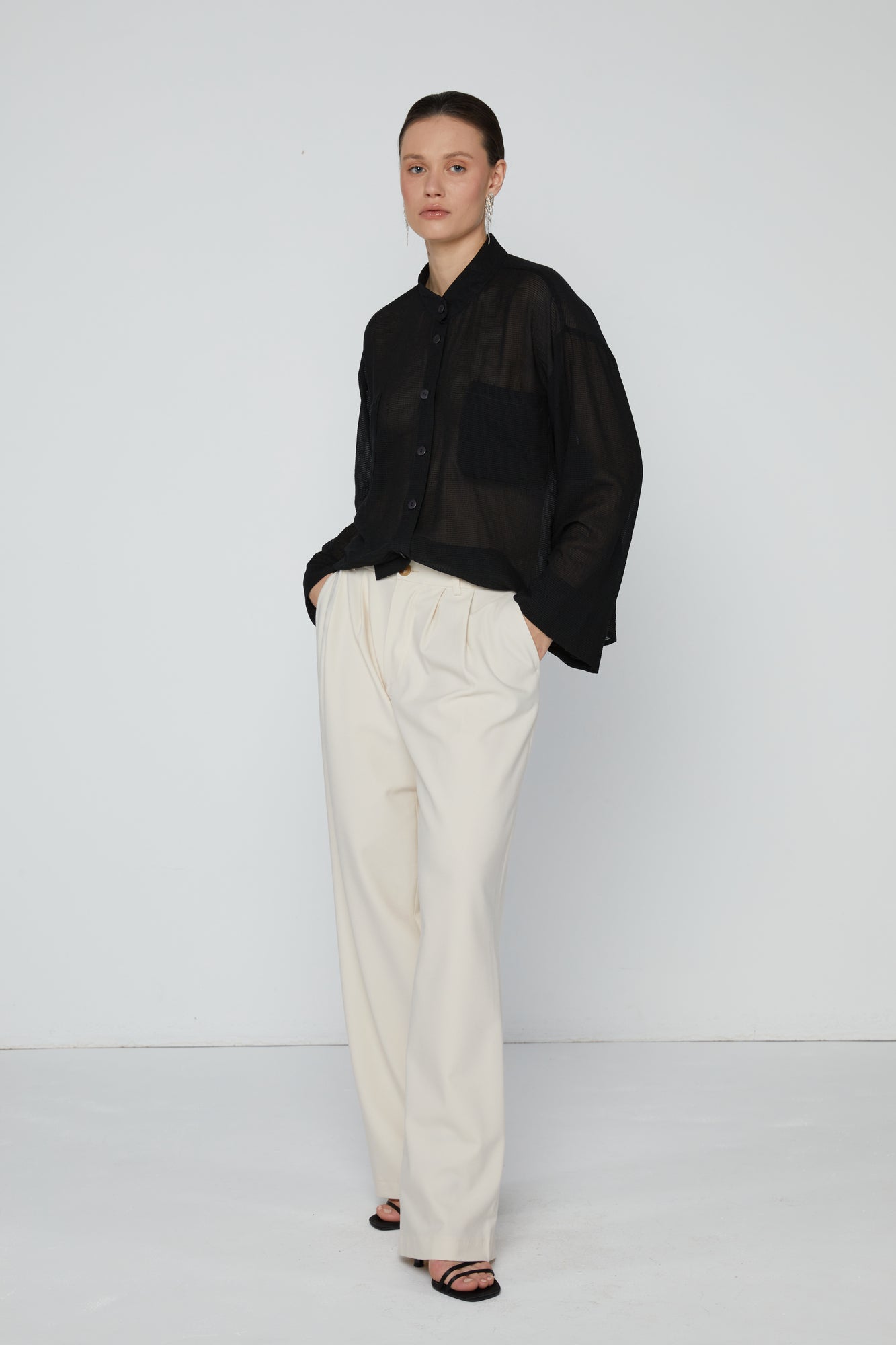 Pants 4 Relaxed Fit Trouwsers | Cream