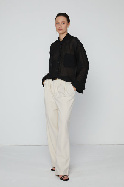 Pants 4 Relaxed Fit Trouwsers | Cream