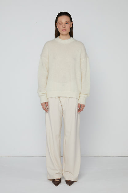 Pullover 1 Mohair Sweater | Cream