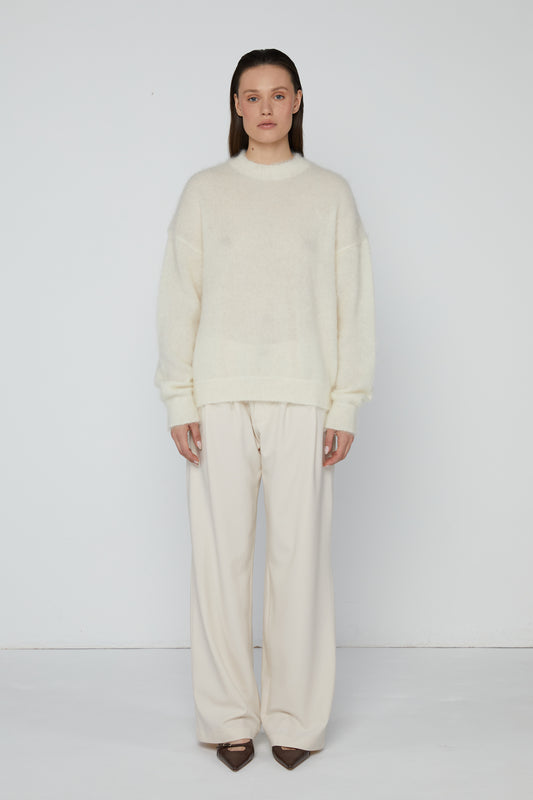 Pullover 1 Mohair Sweater | Cream