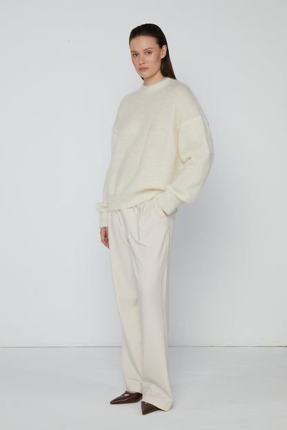 Pullover 1 Mohair Sweater | Cream
