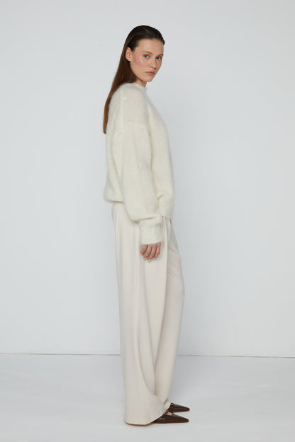 Pullover 1 Mohair Sweater | Cream
