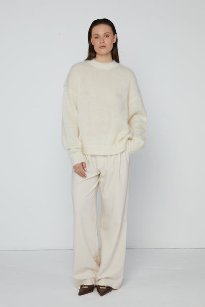 Pullover 1 Mohair Sweater | Cream