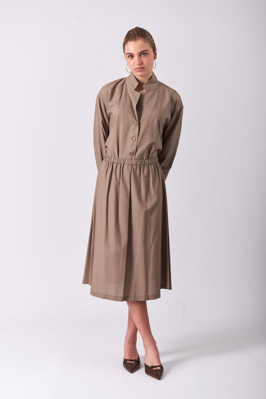Skirt 1 Medium Length | Almond
