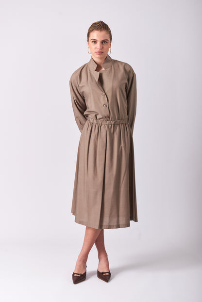 Skirt 1 Medium Length | Almond
