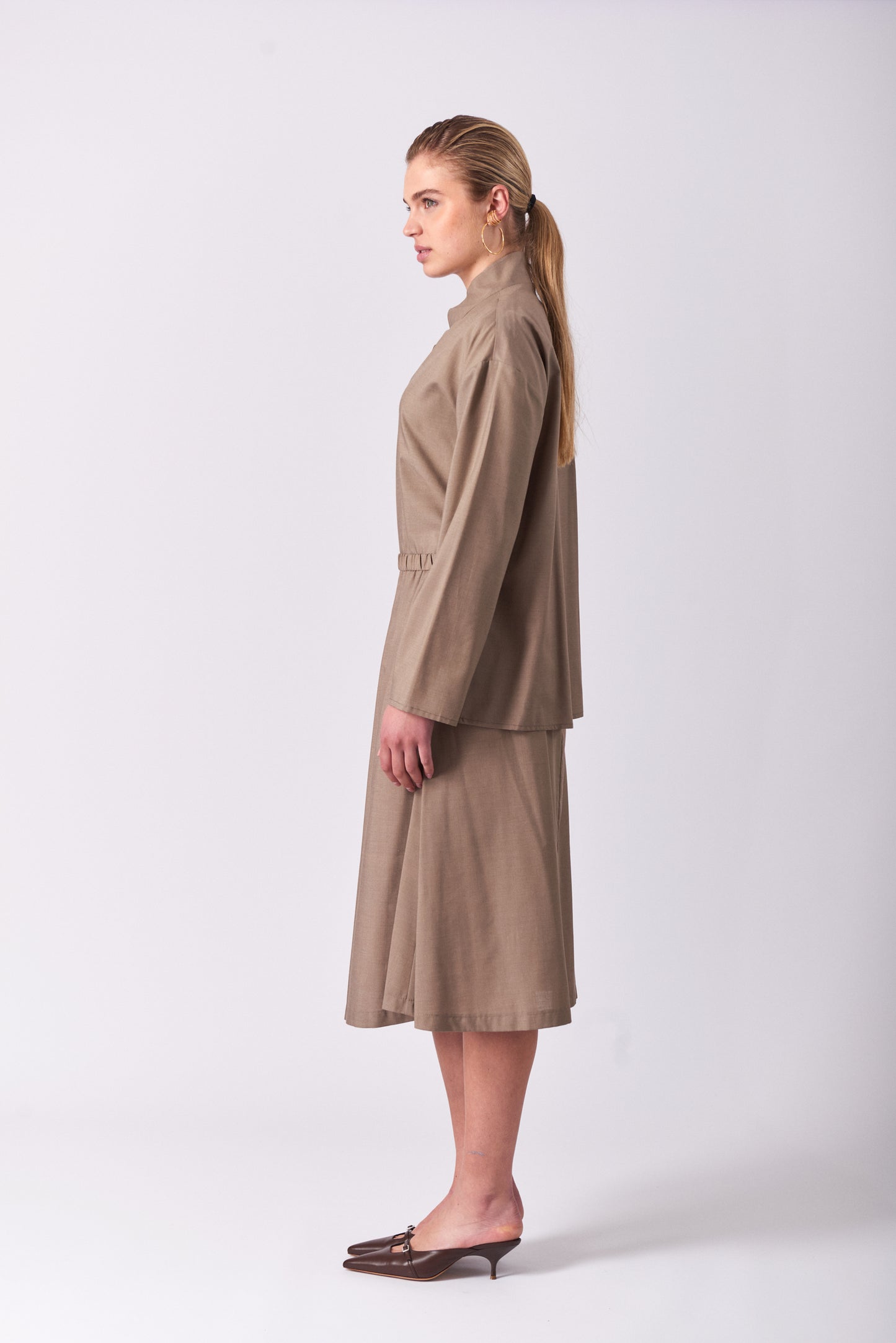 Skirt 1 Medium Length | Almond