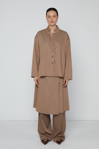 Top 14 Classic Tailored Shirt | Almond
