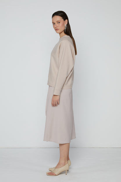 Top 22 Crew Neck Sweatshirt | Nude