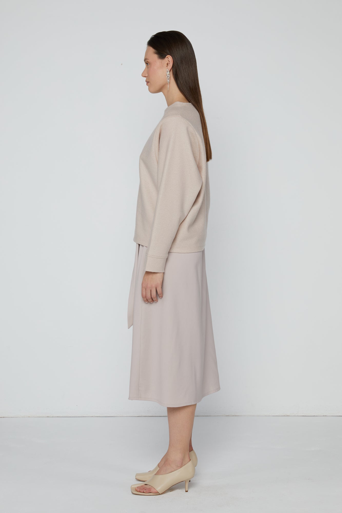 Top 22 Crew Neck Sweatshirt | Nude