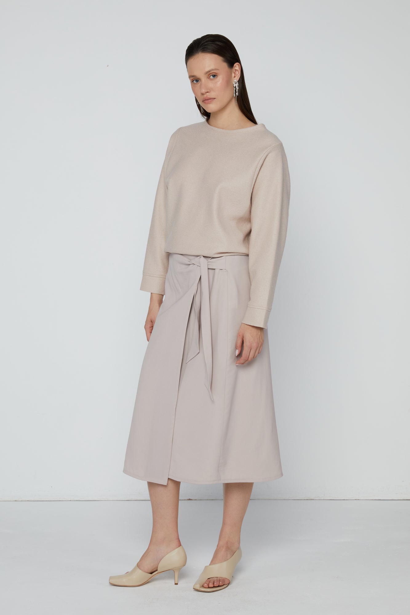 Top 22 Crew Neck Sweatshirt | Nude