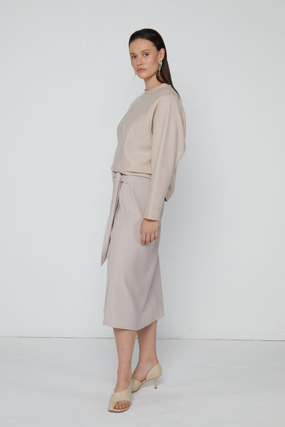 Top 22 Crew Neck Sweatshirt | Nude