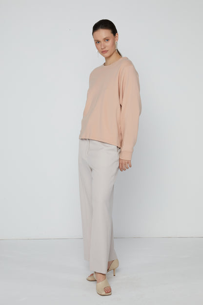 Top 22 Crew Neck Sweatshirt | Peach